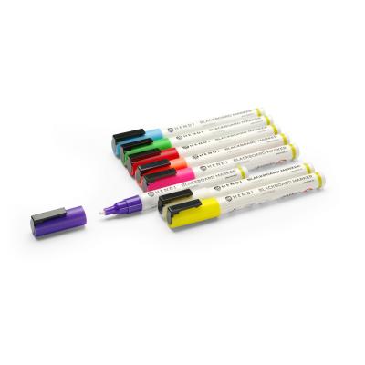 Fixy na tabuli 3 mm, HENDI, 1x bílý, 1x červený, 1x modrý, 1x zelený, 1x žlutý, 1x fialový, 1x oranžový a 1x růžový | 664278